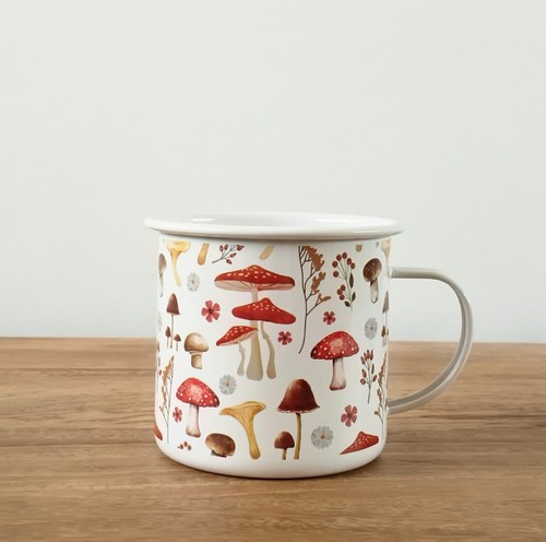 All over mushroom enamel - mushroom,