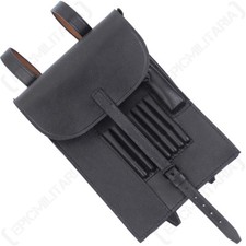 German Army M35 Map Case Black - WW2 Repro Military Pouch Bag New