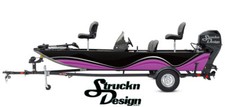 Purple Black Waved Curved
