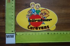 Old Sticker Camping Caravan