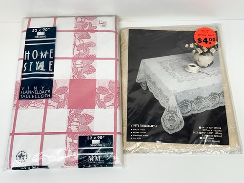 Nos woolworth vinyl tablecloth - woolworth,