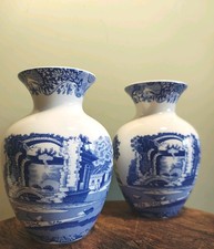 Spode Blue Italian Pair