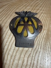 AA Badge Old From 60s Vehicle