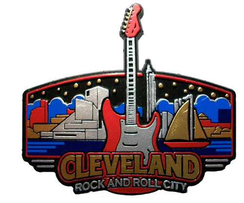 Cleveland ohio skyline fridge - skyline,