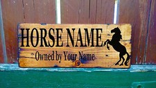 Personalised Horse Stable Sign