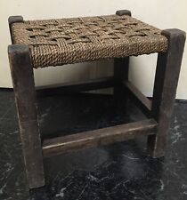 small wicker footstool/stool(pls read/see photos)