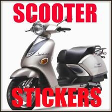PERSONALISED NAME STICKERS FOR SCOOTER MOPED 50cc 125cc Adhesive Graphic decals