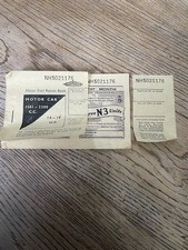 1970s Petrol Ration Coupons