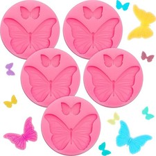5pcs Mini Butterfly Silicone