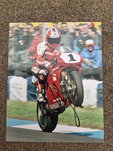 Carl fogarty signed 10x8 - fogarty,