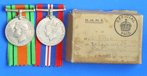 Ww2 defence war medals with - ww2,