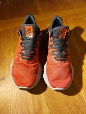 Mens Red, Black & Grey Adidas Alpha Bounce Beyond Trainers. Size 5.5.