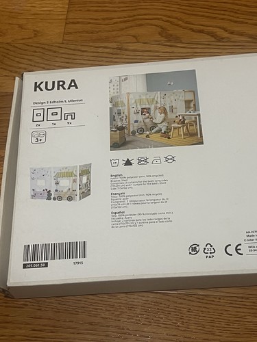 Ikea kura kids bed - ikea, curtain