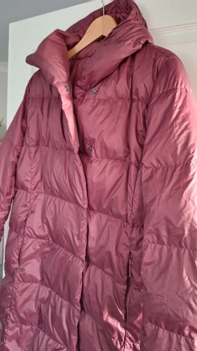 Land end padded down and - end,