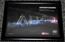 DAFT PUNK band A4 FRAMED original 2001 aerodynamic SINGLE promo ART poster