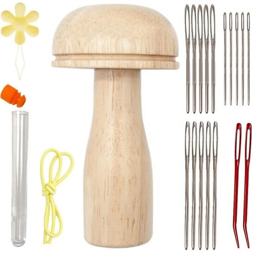 Wooden darning mushroom - wooden, with