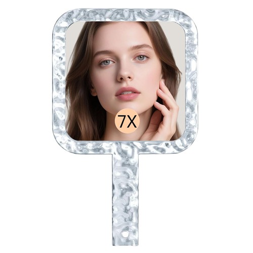 Handheld mirror with 7x - with, 1x/7x