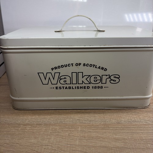Vintage walkers tin with lid - walkers,