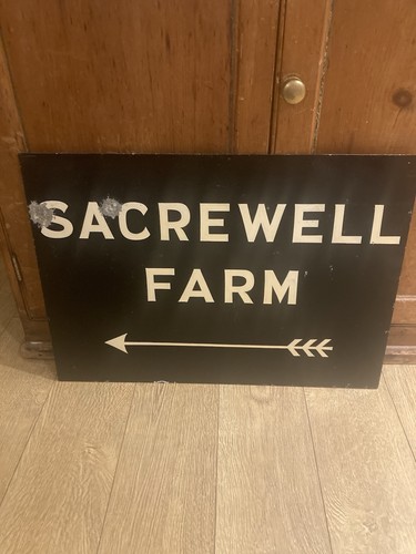 Sacrewell farm painted sign - farm,