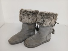 Next Girls Grey Suede Back