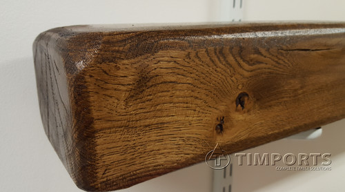 Rustic oak beam mantel solid - ,