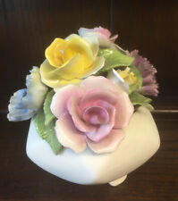 Collectible Vintage Radnor England Bone China Roses Bouquet 
