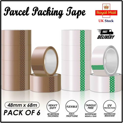 Clear brown tape parcel - brown,