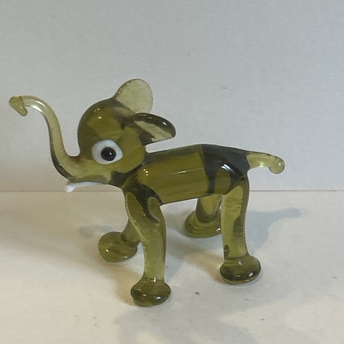 Vintage murano glass - glass, olive