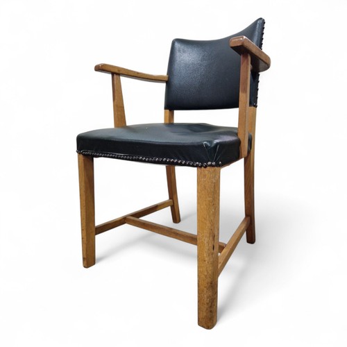 Vintage oak desk chair - oak,