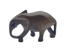 VINTAGE   WOODEN   HAND CARVED   ELEPHANT