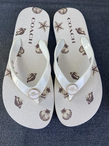 Nwot coach sandals flip flops - nwot,