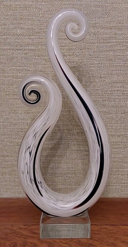 Black and white hand - , blown
