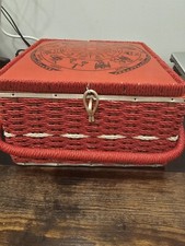 Vintage Dritz Zodiac Wheel Sewing Basket (Top)