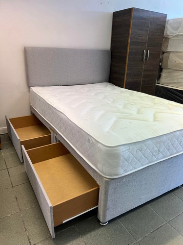 Divan bed grey medium - bed, +