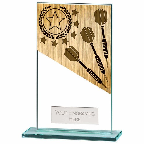 Darts trophies mustang glass - trophies,