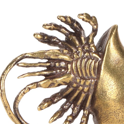 Brass hermit crab staute - crab,
