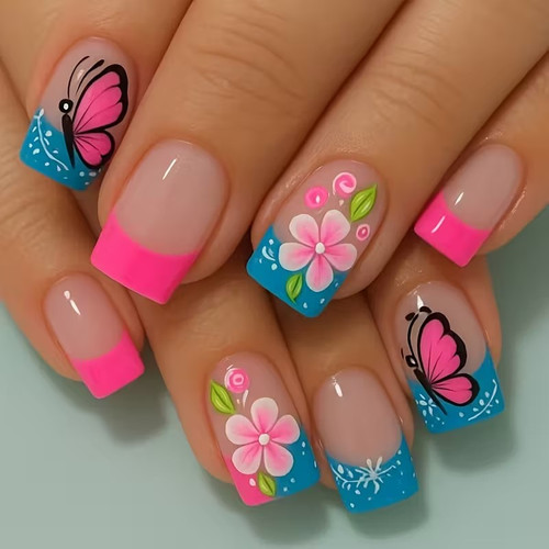24ps glossy short square - glossy,