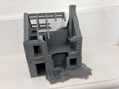 28mm ruined house tabletop - 28mm,