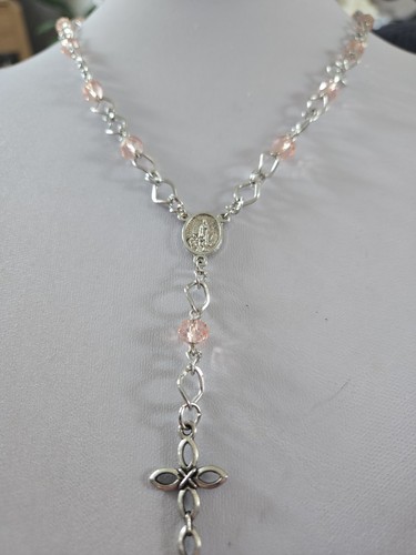 Rosary beads silver - rosary, tone