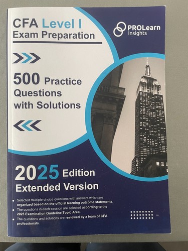 Cfa level exam prep - 1,