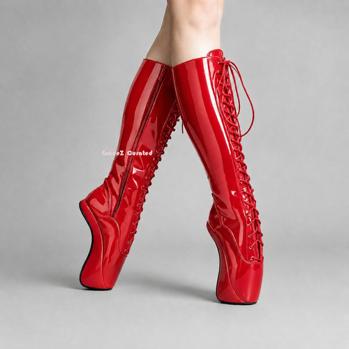 18cm ballet boots patent lace - 18cm,