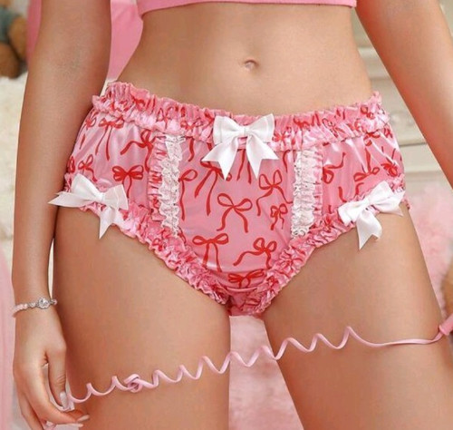 Girly bow glossy shine stretch - girly,