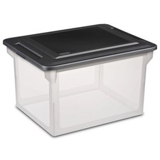 File Box, Clear Plastic Bin