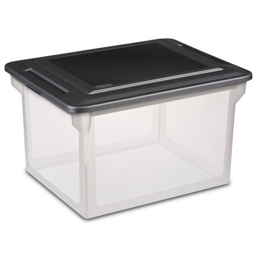 File box clear - clear, plastic