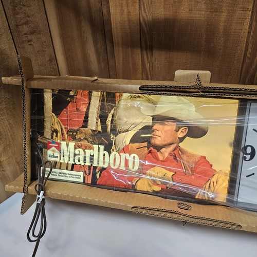New marlboro man lighted - marlboro, clock