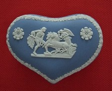 Wedgwood Blue Jasper Heart