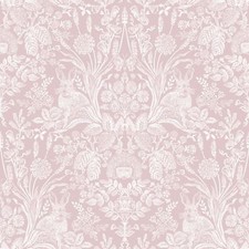 HARLEN WOODLAND DAMASK WALLPAPER ROLLS DUSKY PINK - HOLDEN 90161