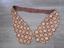 Early Vintage Retro Brown Patterned Cravat