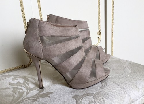 Beige taupe faux suede - taupe, &