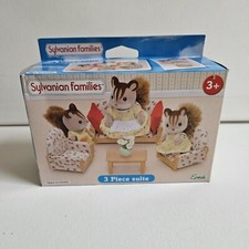Sylvanian Families Living Room 3 Piece Suite 100% Complete Set BOXED Calico